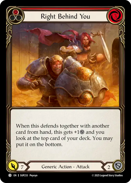 Right Behind You (Red) - Flesh and Blood TCG - MoxLand