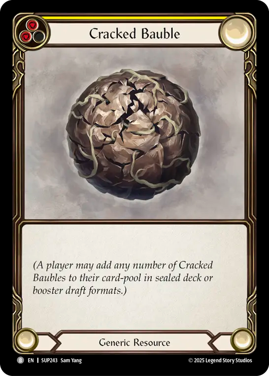 Cracked Bauble (Yellow) - Flesh and Blood TCG - MoxLand