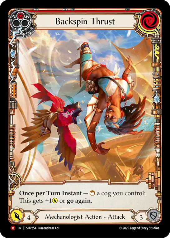 Backspin Thrust (Red) - Flesh and Blood TCG - MoxLand