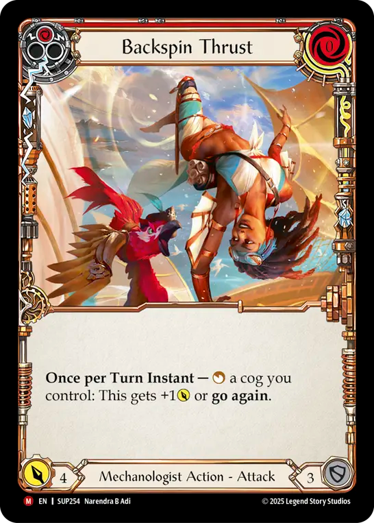 Backspin Thrust (Red) - Flesh and Blood TCG - MoxLand