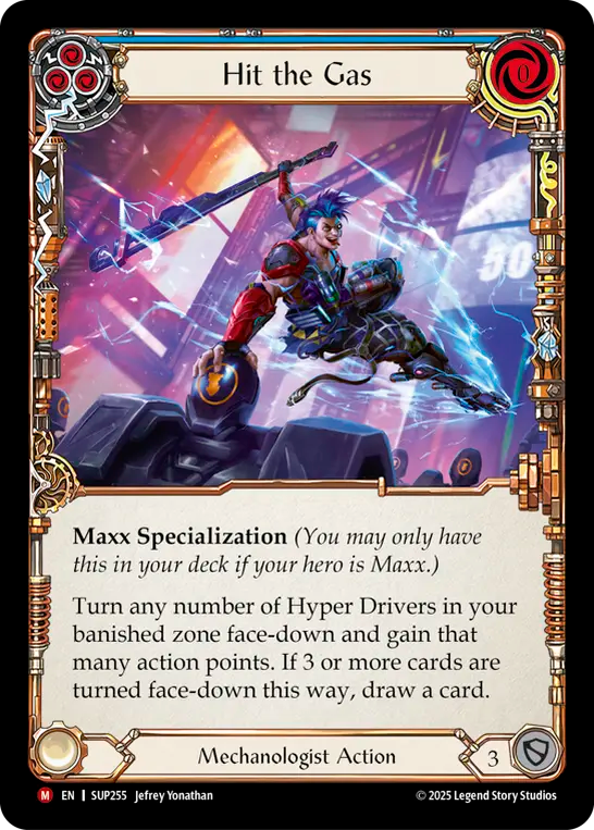 Hit the Gas (Blue) - Flesh and Blood TCG - MoxLand
