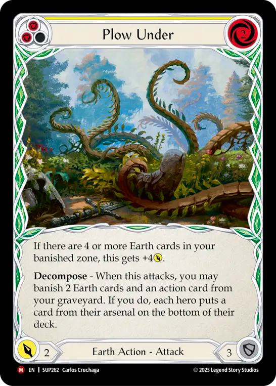 Plow Under (Yellow) - Flesh and Blood TCG - MoxLand
