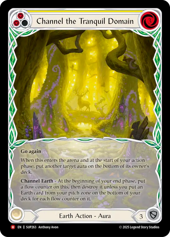 Channel the Tranquil Domain (Yellow) - Flesh and Blood TCG - MoxLand