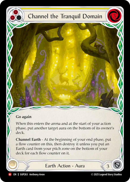 Channel the Tranquil Domain (Yellow) - Flesh and Blood TCG - MoxLand