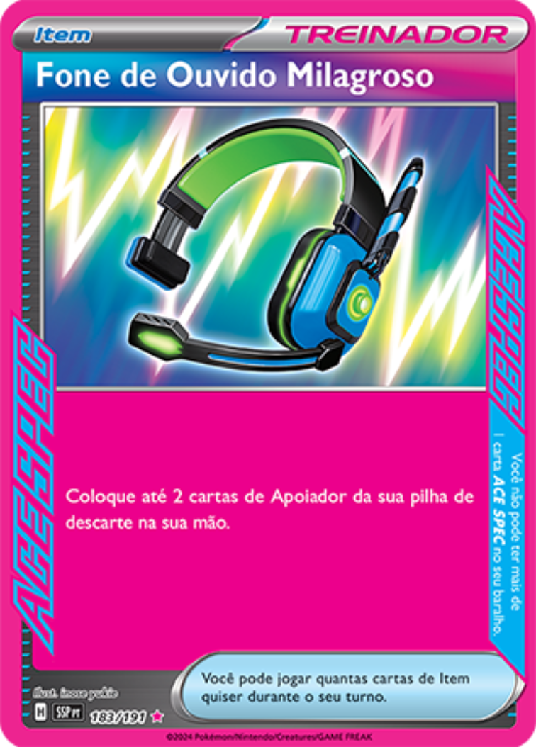 Fone de Ouvido Milagroso - Pokémon TCG - MoxLand