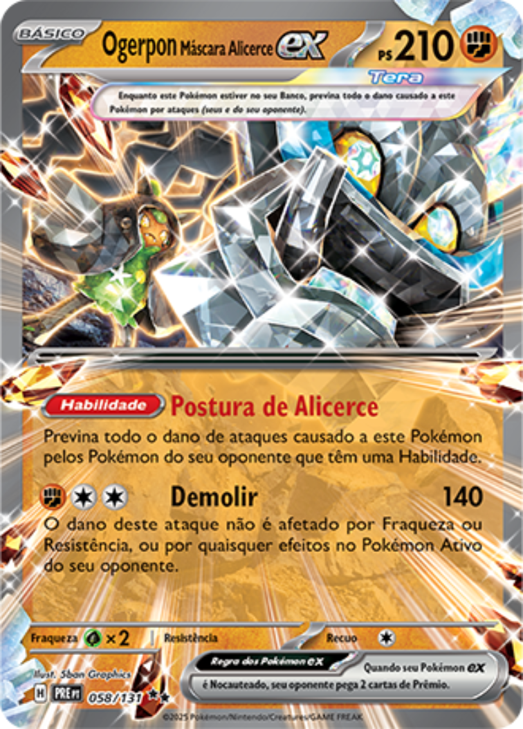 Ogerpon Máscara Alicerce ex - Pokémon TCG - MoxLand