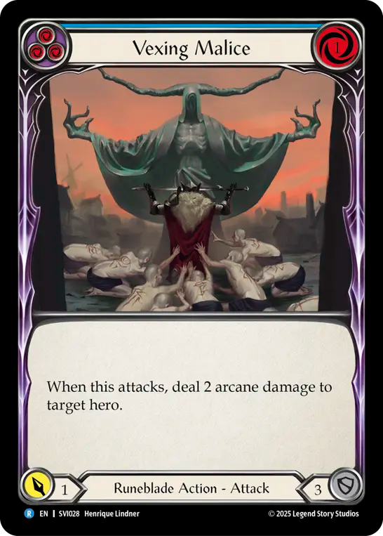 Vexing Malice (Blue) - Flesh and Blood TCG - MoxLand