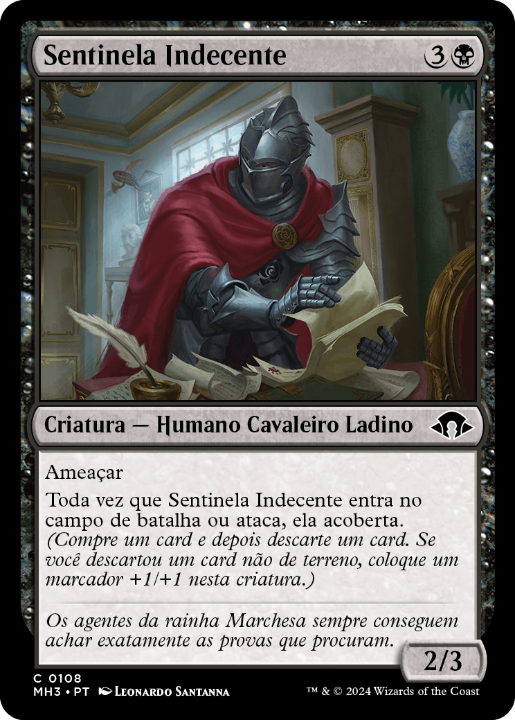Sentinela Indecente / Scurrilous Sentry - Magic: The Gathering - MoxLand