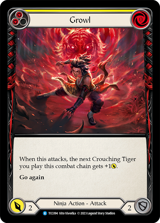Growl (Yellow) - Flesh and Blood TCG - MoxLand