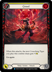 Growl (Yellow) - Flesh and Blood TCG - MoxLand
