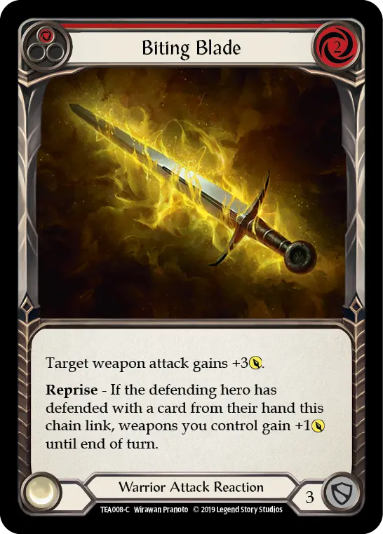 Biting Blade (Red) - Flesh and Blood TCG - MoxLand