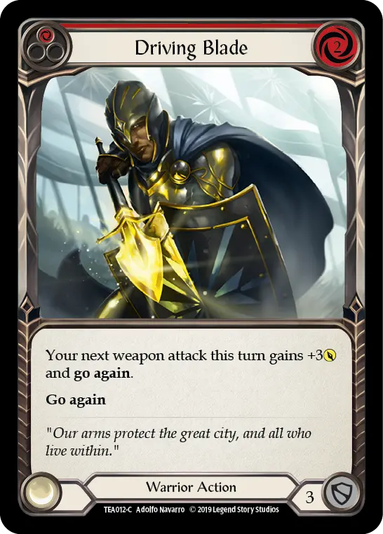 Driving Blade (Red) - Flesh and Blood TCG - MoxLand
