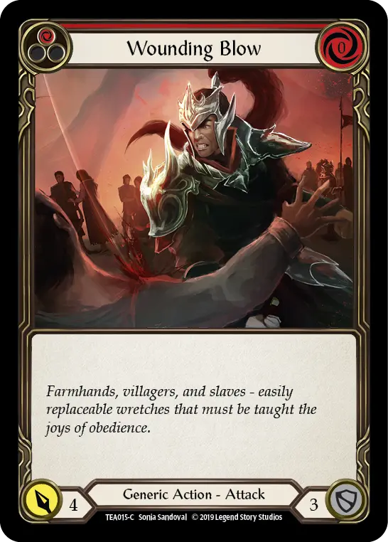 Wounding Blow (Red) - Flesh and Blood TCG - MoxLand