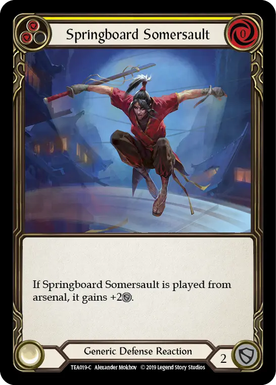Springboard Somersault (Yellow) - Flesh and Blood TCG - MoxLand