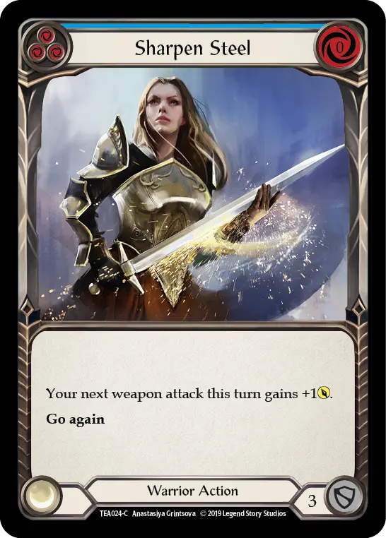 Sharpen Steel (Blue) - Flesh and Blood TCG - MoxLand