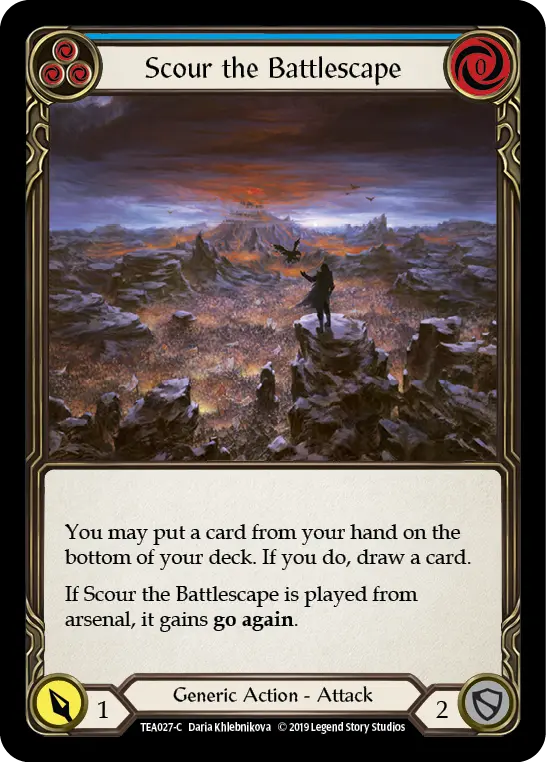 Scour the Battlescape (Blue) - Flesh and Blood TCG - MoxLand