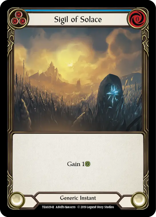 Sigil of Solace (Blue) - Flesh and Blood TCG - MoxLand