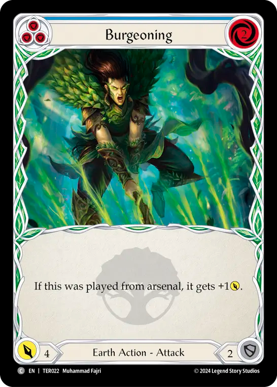 Burgeoning (Blue) - Flesh and Blood TCG - MoxLand