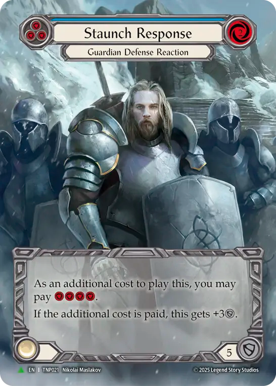 Staunch Response (Blue) - Flesh and Blood TCG - MoxLand