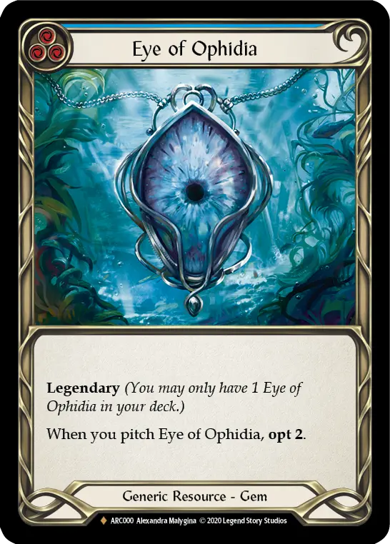Eye of Ophidia (Blue) - Flesh and Blood TCG - MoxLand