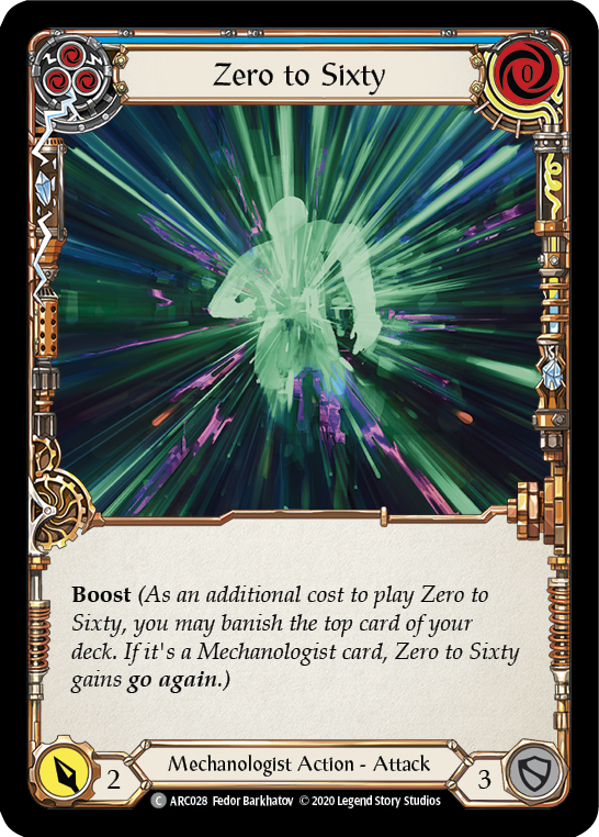 Zero to Sixty (Blue) - Flesh and Blood TCG - MoxLand