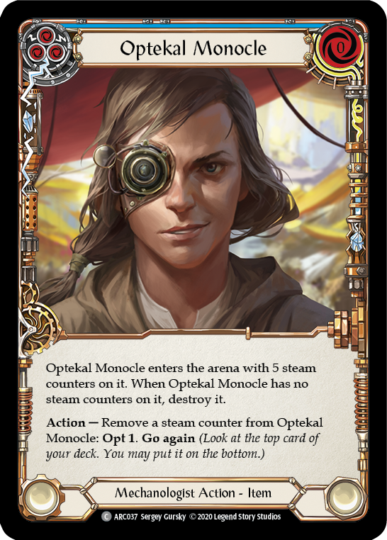 Optekal Monocle (Blue) - Flesh and Blood TCG - MoxLand