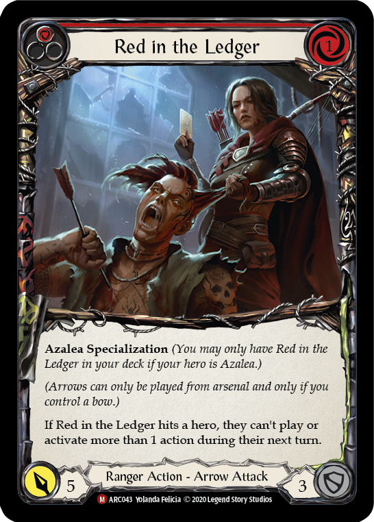 Red in the Ledger (Red) - Flesh and Blood TCG - MoxLand