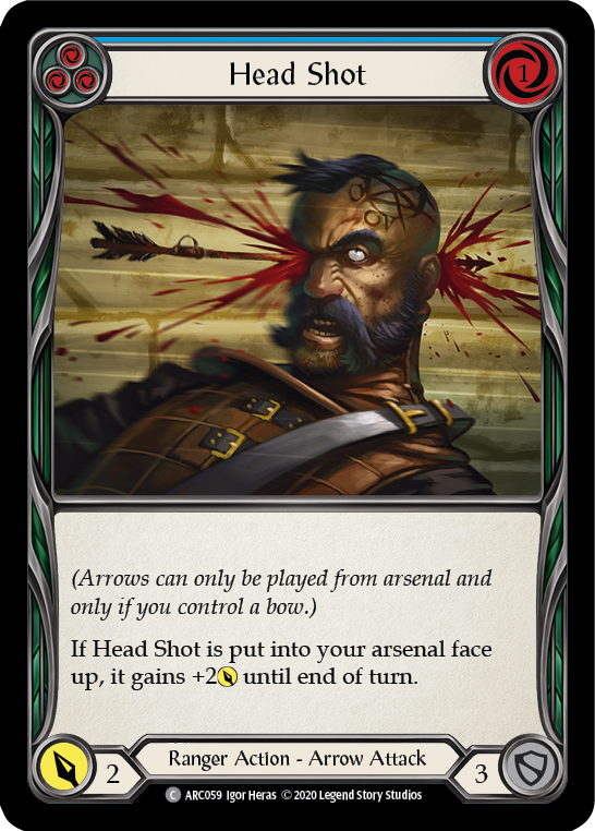 Head Shot (Blue) - Flesh and Blood TCG - MoxLand