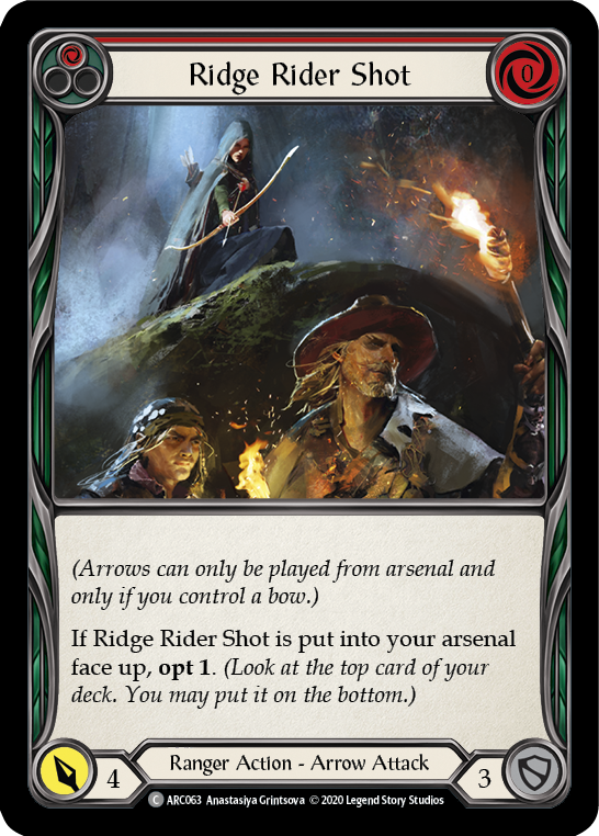 Ridge Rider Shot (Red) - Flesh and Blood TCG - MoxLand