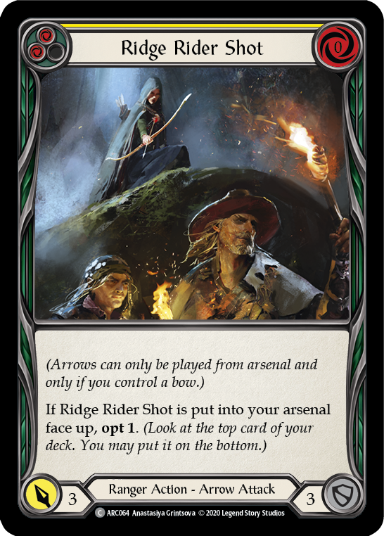 Ridge Rider Shot (Yellow) - Flesh and Blood TCG - MoxLand