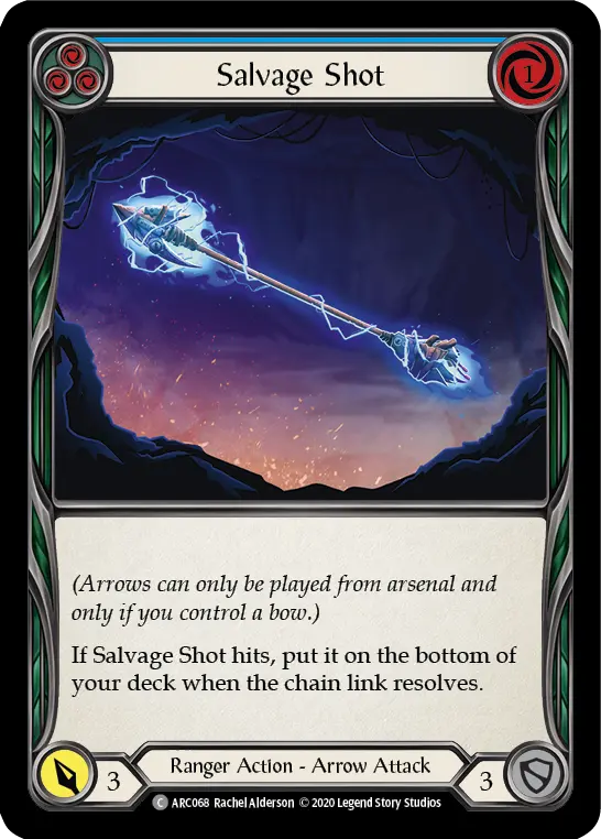 Salvage Shot (Blue) - Flesh and Blood TCG - MoxLand