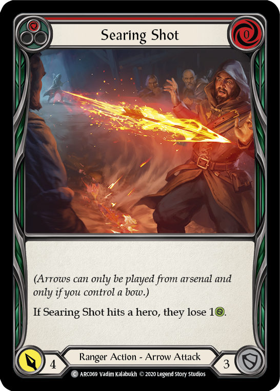Searing Shot (Red) - Flesh and Blood TCG - MoxLand