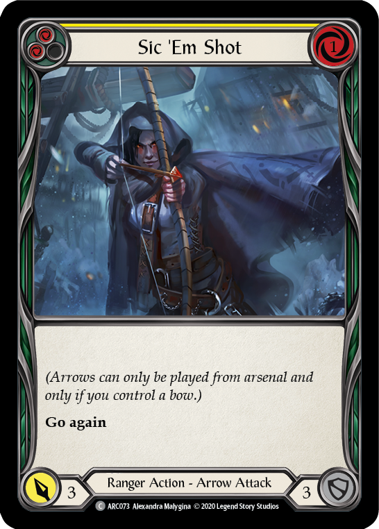 Sic 'Em Shot (Yellow) - Flesh and Blood TCG - MoxLand
