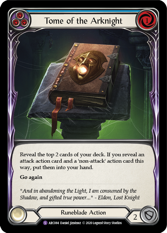 Tome of the Arknight (Blue) - Flesh and Blood TCG - MoxLand
