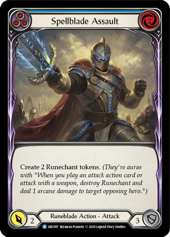 Spellblade Assault (Blue) - Flesh and Blood TCG - MoxLand