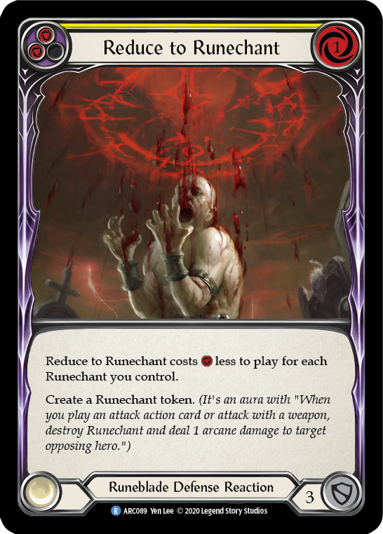 Reduce to Runechant (Yellow) - Flesh and Blood TCG - MoxLand