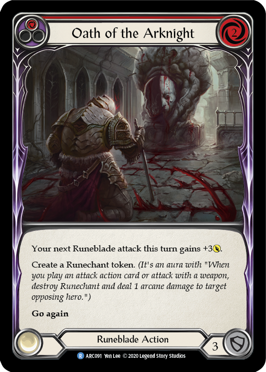 Oath of the Arknight (Red) - Flesh and Blood TCG - MoxLand