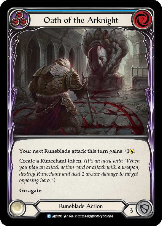 Oath of the Arknight (Blue) - Flesh and Blood TCG - MoxLand