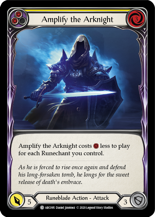 Amplify the Arknight (Yellow) - Flesh and Blood TCG - MoxLand