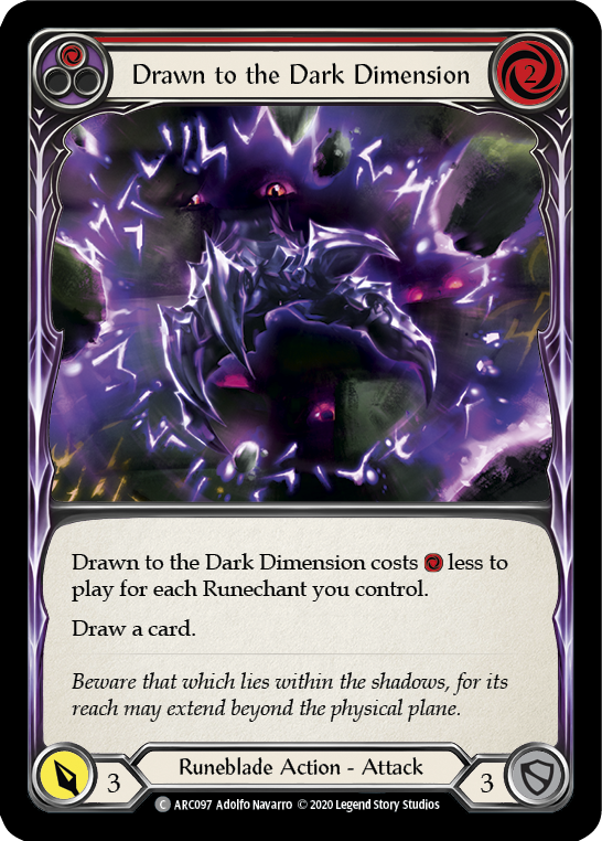 Drawn to the Dark Dimension (Red) - Flesh and Blood TCG - MoxLand