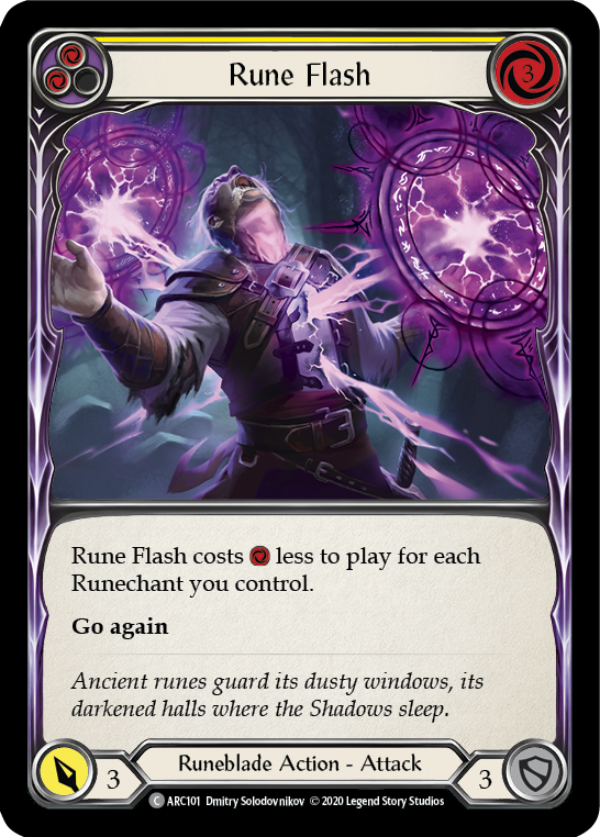 Rune Flash (Yellow) - Flesh and Blood TCG - MoxLand