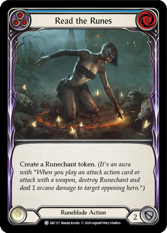 Read the Runes (Blue) - Flesh and Blood TCG - MoxLand