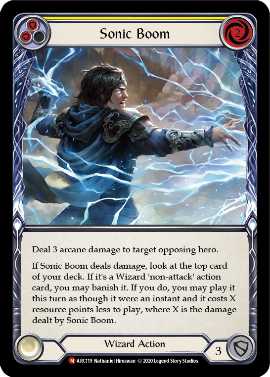 Sonic Boom (Yellow) - Flesh and Blood TCG - MoxLand