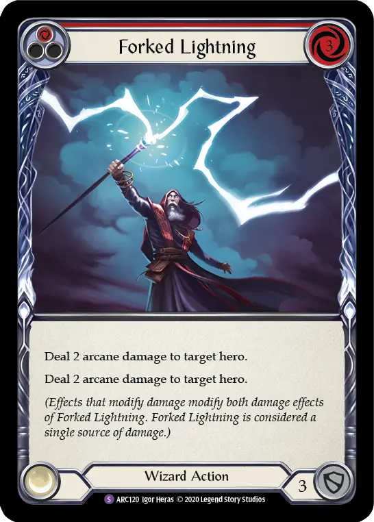 Forked Lightning (Red) - Flesh and Blood TCG - MoxLand