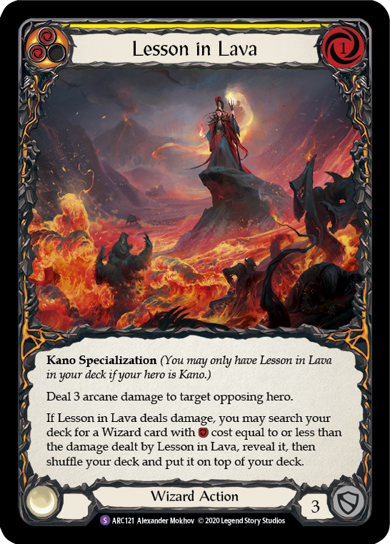 Lesson in Lava (Yellow) - Flesh and Blood TCG - MoxLand
