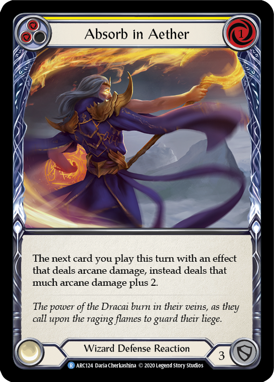 Absorb in Aether (Yellow) - Flesh and Blood TCG - MoxLand