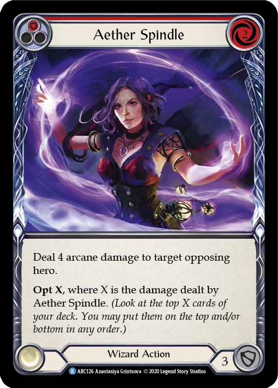 Aether Spindle (Red) - Flesh and Blood TCG - MoxLand