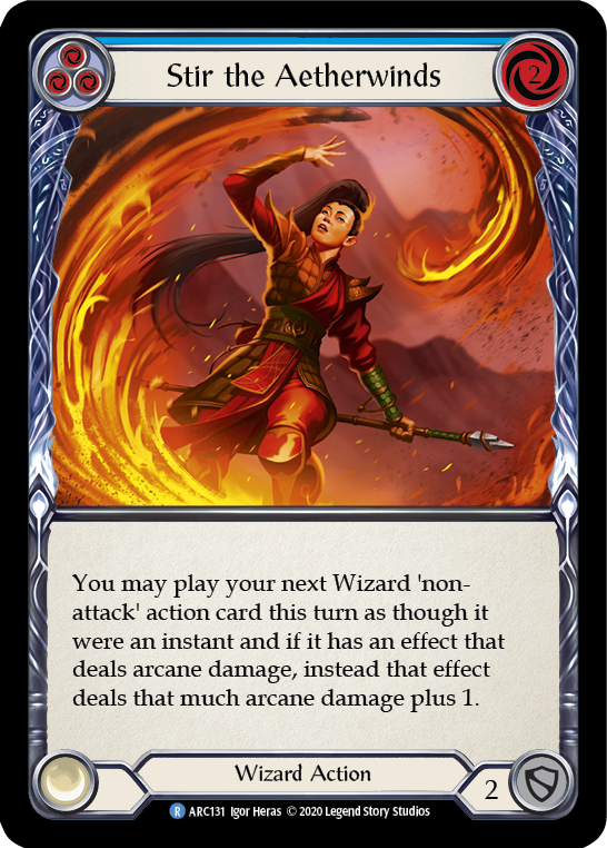 Stir the Aetherwinds (Blue) - Flesh and Blood TCG - MoxLand