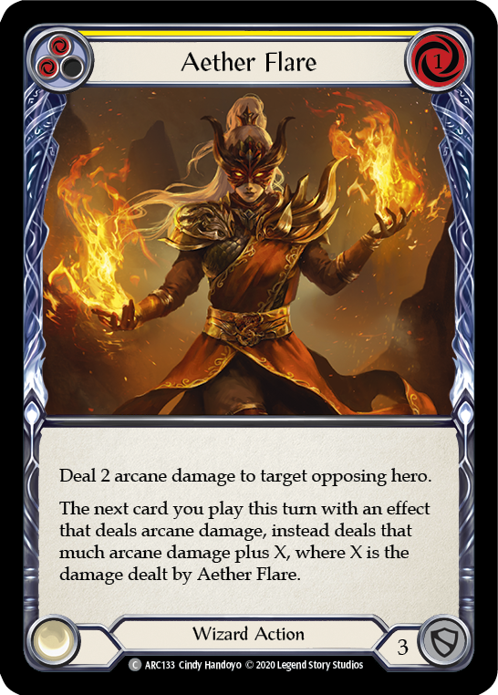 Aether Flare (Yellow) - Flesh and Blood TCG - MoxLand