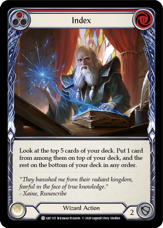 Index (Red) - Flesh and Blood TCG - MoxLand